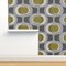 Mid Century Modern Retro Inspired Atomic Era 1950S 1960S Look Large Scale Texture Midcentury Neutrals Artistic Mid Farmhouse Custom Pre-pasted Wallpaper by Spoonflower Pre-Pasted Wallpaper 2FT Wide